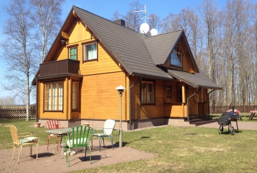 Log houses