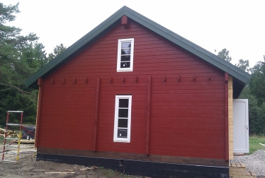 Log houses