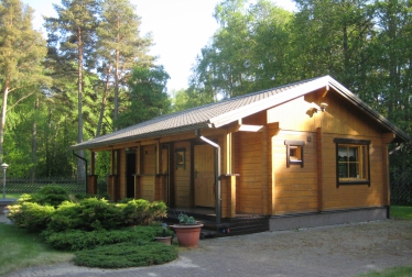 Log houses