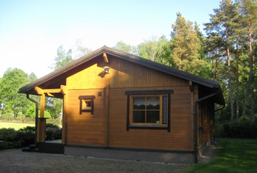 Log houses