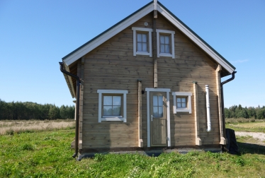 Log houses