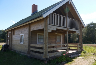 Log houses