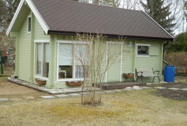 Log houses