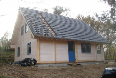 Log houses