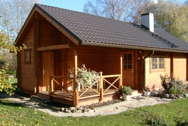 Log houses